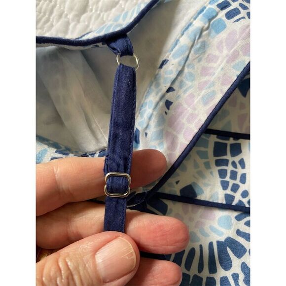 Vineyard Vines Women’s Blue Mosaic Strap Dress Garden Girl Size 0 - Picture 6 of 14